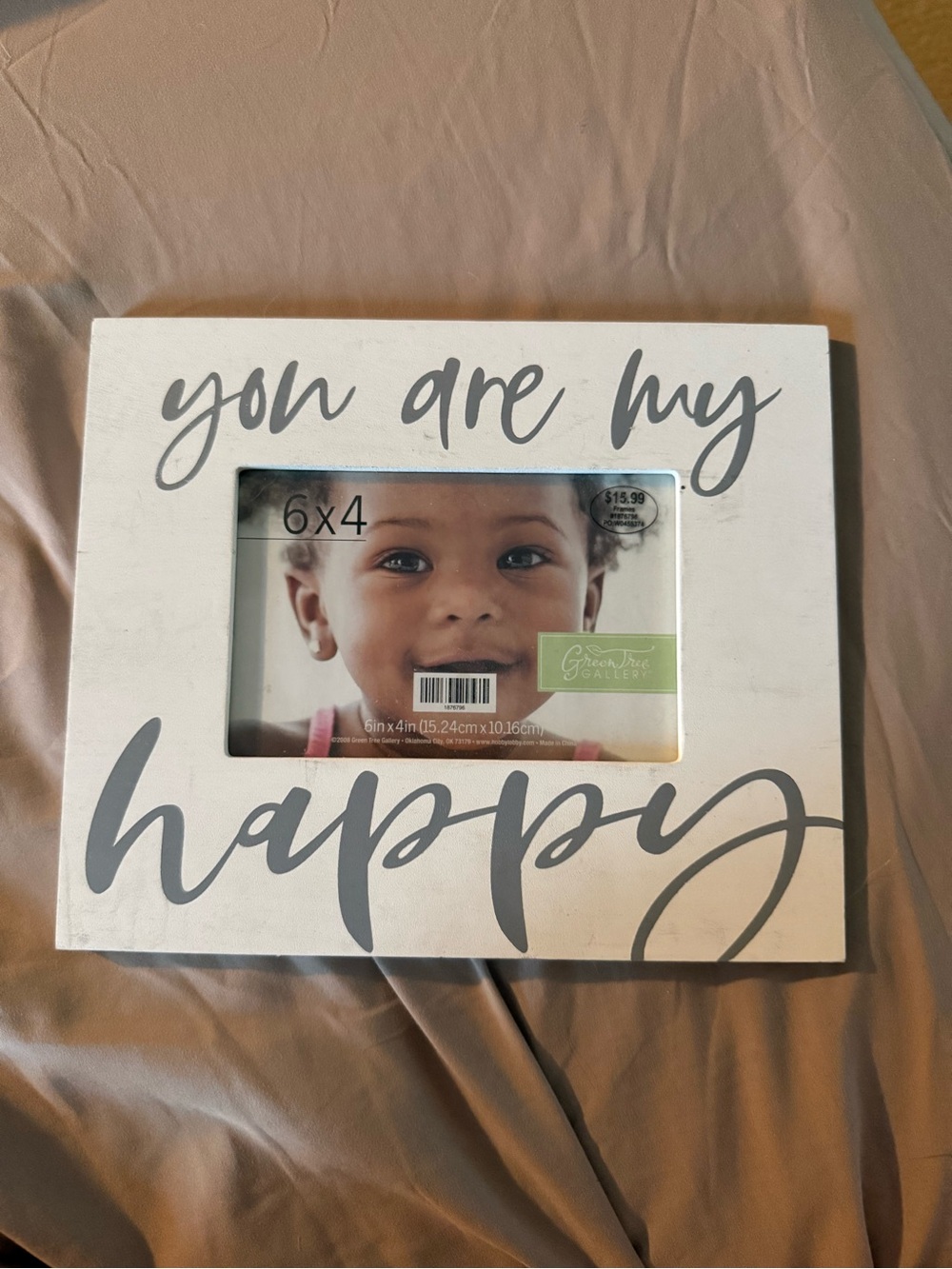 “You Are My Happy” White Photo Frame